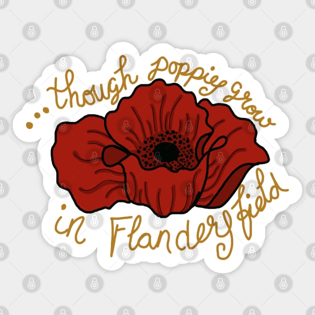 Flanders Field Sticker by madagan11